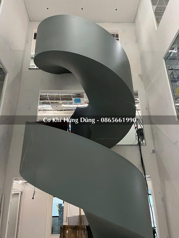 cầu thang xoắn ốc 2 tầng đẹp