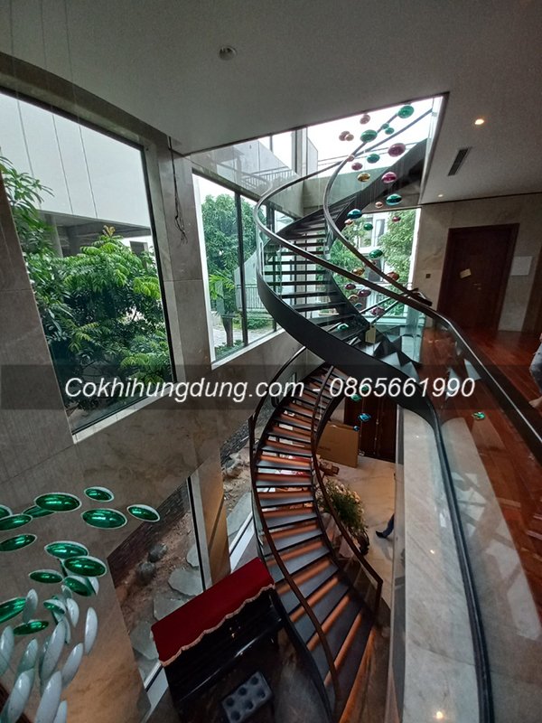 cầu thang xoắn hiện đại cầu thang xoắn hiện đại