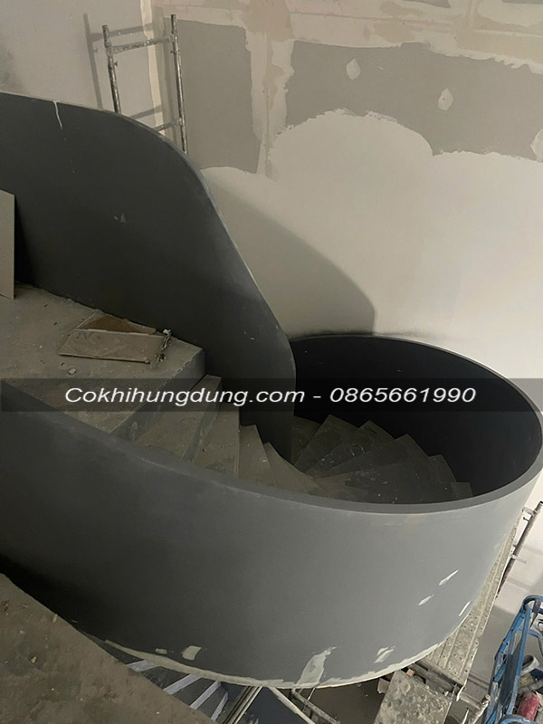 mẫu cầu thang xoắn ốc đẹp ms21
