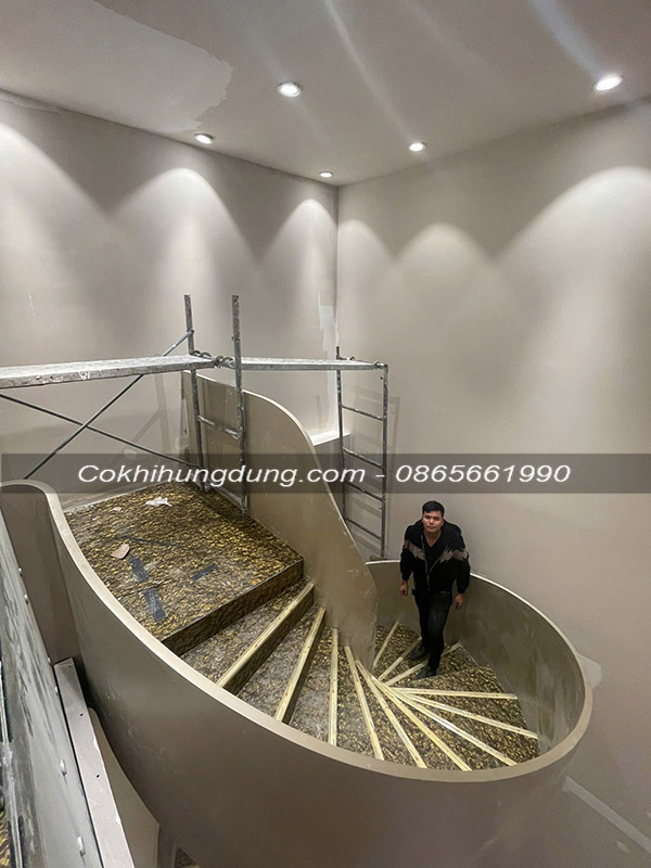 mẫu cầu thang xoắn ốc đẹp ms29