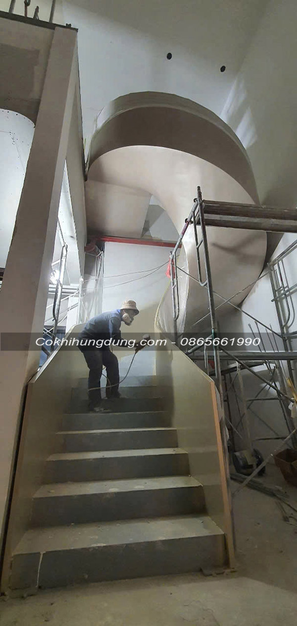 mẫu cầu thang xoắn ốc đẹp ms30