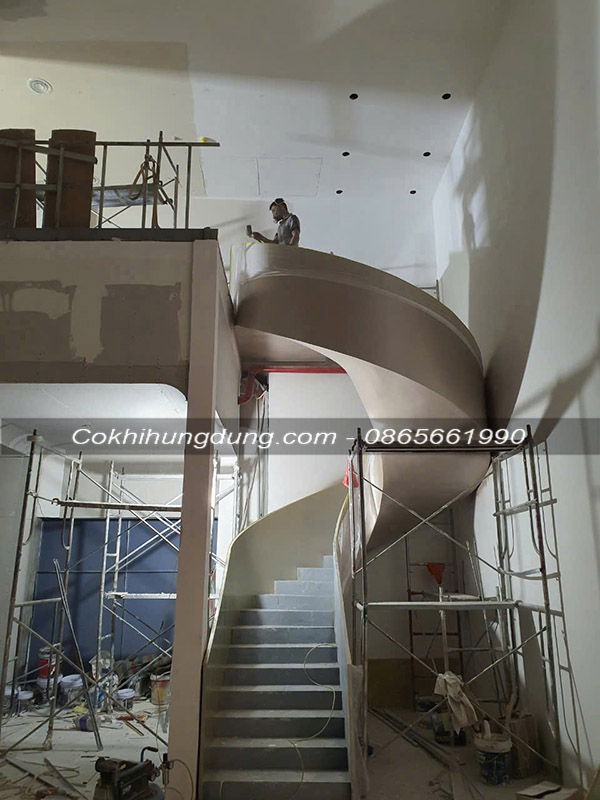 mẫu cầu thang xoắn ốc đẹp ms28
