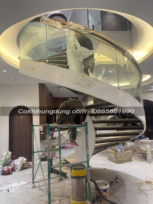 mẫu cầu thang xoắn ốc MS43