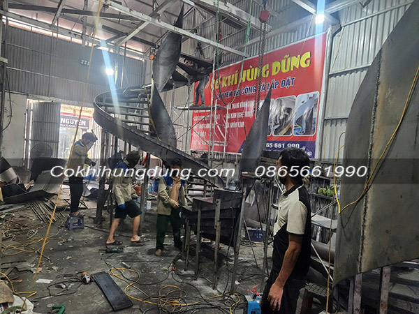 mẫu cầu thang xoắn ốc MS12