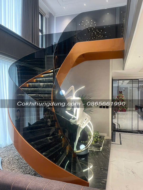 Mẫu cầu thang xoắn đẹp