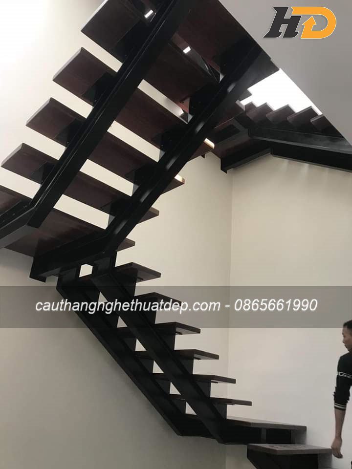 Công trình cầu thang xương cá tại Phú Xuyên