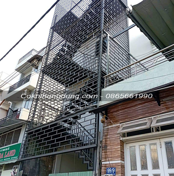 Mẫu cầu thang thoát hiểm thiết kế cho quán karaoke, nhà nghỉ