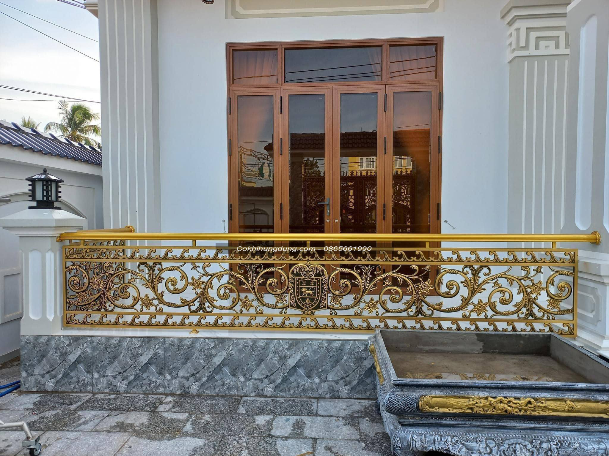 150++ mẫu lan can nhôm đúc, ban công nhôm đúc kèm báo giá