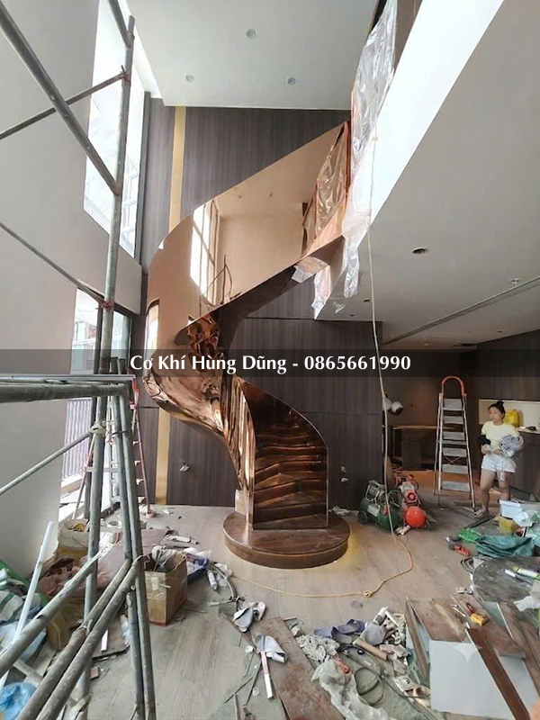 cầu thang xoắn ốc đẹp 9999