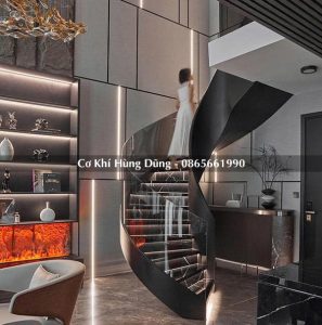 Mẫu cầu thang xoắn ốc đẹp