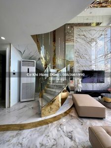 cầu thang xoắn ốc inox đẹp