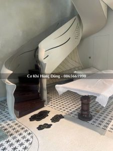 Mẫu cầu thang xương xoắn đẹp