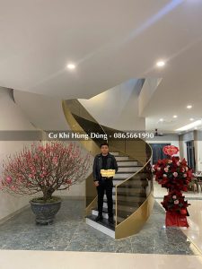 cầu thang xoắn ốc hiện đại